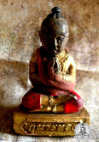 Statuette Khuman Thong en bois sculpté - Wat Païlom. # 68