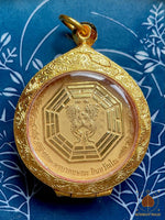 Precious golden Salika charm amulet - Kruba Krissana from Wat Pah Mahawan #608