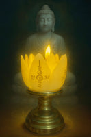 🪷 Blessed Buddhist altar lamp Yant Metta – Wat Traimit # 623