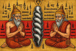 Grand Lek Lai See Ngern - Promotes meditation and obtaining Siddhi (paranormal powers) #175