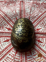 Grosses pépites de fer magique bleu Lek Namphi ornées de Yant # 662