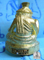 Amulette dorée de Lersi Narot - Vénérable Ajarn Porn. # 100 - Magic of the Buddha