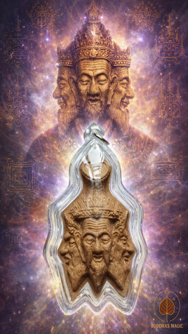 Grande amulette Lersi Saming Prai - Très Vénérable Luang Phor Kallong du Wat Khao Lem # 837 Magic of the Buddha