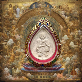 Roon Métta Tham portrait amulet – Most Venerable Luang Phor Koon Parisutho (Wat Banrai, Nakhon Ratchasima) # 606