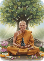 Amulette alchimique Phra Kling Chinabunchon (Roon Koon Ngern Koon Thong) - Très Vénérable Luang Phor Koon # 689