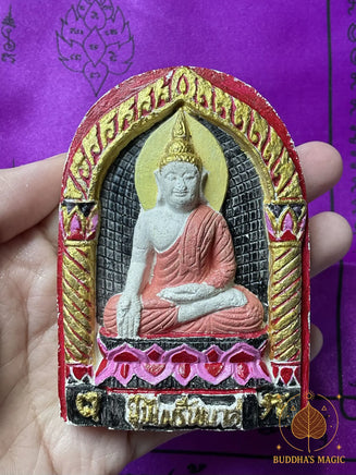 ✨ Tablette votive peinte du Bouddha Phra Pairee Pinat – Luang Phor Mang du Wat Klong Khao # 802 Magic of the Buddha
