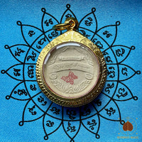 🛞 Amulette Dharmachakra bénie en 1992 par Luang Phor Noi – Wat Thammasala # 805 Magic of the Buddha