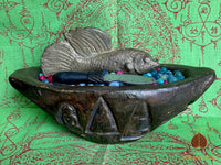 Pot reliquaire Pla Kad, Meedh Moh et sarira multicolores - Très Vénérable LP Nuam. # 640