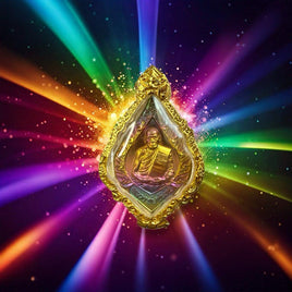 Médaille en métal alchimique du Très Vénérable Luang Phor Path Punyakhamo. # 530