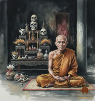 💀 Puissante amulette Mae Hong Prai – Très Vénérable Luang Phor Pinak # 728