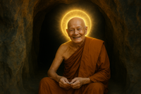 Sacred Medal blessed by the Most Venerable Luang Phor Suang (Wat Tham Phrom Sawat, 2012) # 585