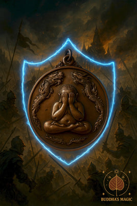 Amulette Phra Pidta Double Dragon (Pim Saensomboon) du Très Vénérable Luang Phor Saen Passano # 643