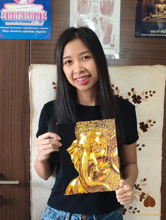 Peintures originales de Lyn – Bouddha et Ganesh – Pièces uniques Magic of the Buddha