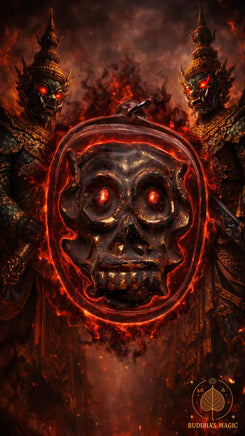 Rare et puissante amulette crâne Mae Hong Prai - Vénérable Luang Phor Somchai du Wat Dan Guien # 850 Magic of the Buddha