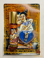 Set de magie d'amour exclusif – Huile Nam Man Sanaeh Siang Phaeng et cire bleue Kee Phung # 633