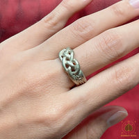 Sacred braided ring Khuman Thong Ae Kai from Wat Chedi Nakhon Si Thammarat # 869