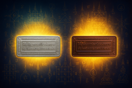 Protective metal plaque of the Kunpai Mantra of the Highly Venerable LP Ophassi # 178