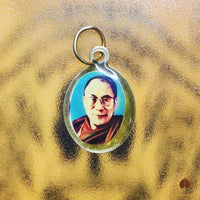 Médaille ancienne du Dalaï Lama Tenzin Gyatso amulette bouddhiste (années 1980 / 1990) # 852 Buddha's magic.
