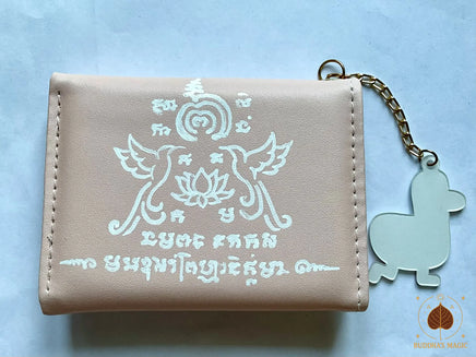 Portefeuille magique de fortune Duck Luck orné de yant (avec billet de temple offert) # 854 Magic of the Buddha