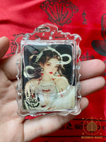 🐉 Amulette de la Reine des Nagas – Ajarn Meng – Grande amulette rituelle de pouvoir et de charme # 764