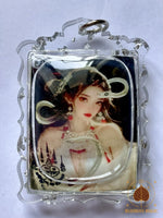 🐉 Amulette de la Reine des Nagas – Ajarn Meng – Grande amulette rituelle de pouvoir et de charme # 764