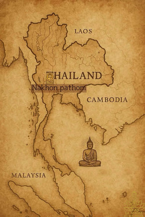 🛞 Amulette Dharmachakra bénie en 1992 par Luang Phor Noi – Wat Thammasala # 805 Magic of the Buddha