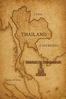 Précieuse amulette de fortune Jatukham Rammathep dorée - Wat Phra Mahathat Woramahawihan # 853 Magic of the Buddha