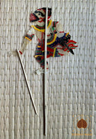 Marionnettes de théâtre d’ombre Nang Talung – Artisanat thaïlandais traditionnel # 754