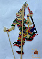 Marionnettes de théâtre d’ombre Nang Talung – Artisanat thaïlandais traditionnel # 754