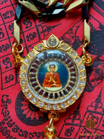 🪷 Collier bouddhiste Sakyamouni et Luang Phor Sothorn avec perles reliques Sarira # 716