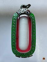 🔮 Pendentif Lingam Ye Ming Zhu en pierre sacrée chinoise fluorescente bleue # 833 Magic of the Buddha