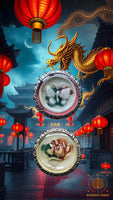 Lucky Charm Pendants with Ancient Chinese Gaming Tokens #871