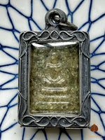 Phra Somdej in Green Crystals – Phra Ajarn Chalo (Wat Saphan Thai Norasing) #599