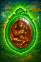 Amulette Rian Brahma Setthi en cuivre –  Phra Ajarn Phatthayano Bhikkhu # 658