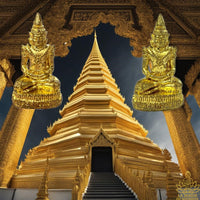 Amulette Phra Kling du Bouddha d'emeraude Phra Keow Morakot - Très Vénérable LP Moon Tithasilo.