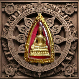 Phra Kling amulet of the Buddha in the teaching mudra – Wat Sri Sathong (late 1990s) # 616