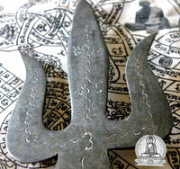 Shiva trident in sacred iron Lek Namphi and bone. #88