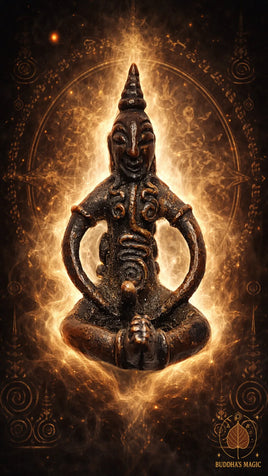🔱 Amulette ancienne de Phra Ngang – Bronze rituel cambodgien (XXe siècle) # 811 Magic of the Buddha