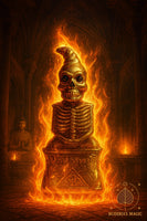 Phra Ngang squelette aux yeux bleu marine – Ajarn Nan Mahakaew (Cambodge) # 670