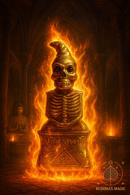 Phra Ngang squelette aux yeux bleu marine – Ajarn Nan Mahakaew (Cambodge) # 670