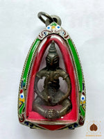 🔱 Amulette ancienne de Phra Ngang – Bronze rituel cambodgien (XXe siècle) # 811 Magic of the Buddha