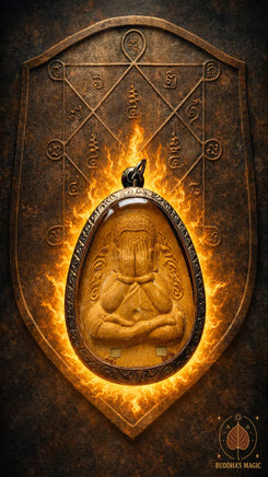 Grande amulette Phra Pidta Jumbo Roon Modnee Wat Tham Singtho Thong # 829 Magic of the Buddha