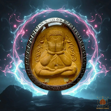 Grande amulette Phra Pidta Jumbo Roon Modnee Wat Tham Singtho Thong # 829 Magic of the Buddha