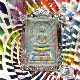 Rare amulette Phra Somdej Sai Rung (Phra Somdej arc en ciel) - Très Vénérable LP Koon Parisutho. # 313