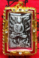 Curieuse amulette Phra Somdej ancienne en aluminium. # 361