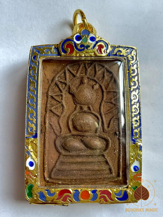 Rare amulette ancienne du Bouddha de fortune Phra Sanghajai - Très Vénérable LP Tae du Wat Sam Ngam. # 394 Magic of the Buddha