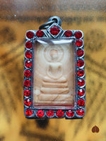 Rare amulette Phra Somdej en pierre sacrée Hin Phratat - Très Vénérable Luang Phor Koon Parisutho # 859