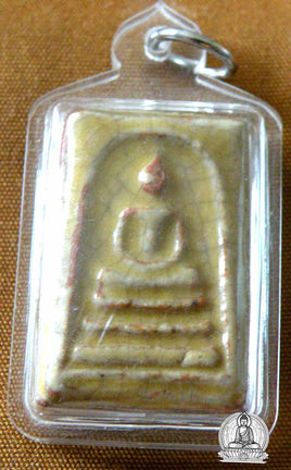 Amulette Phra Somdej en céramique - Très Vénérable LP Dooh du Wat Sakai. 