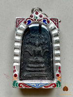 Amulette Phra Somdej de Fortune – Luang Phor Phromma (Wat Hin Panang Koi, Ubon Ratchathani) # 604