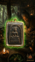 Amulette Phra Somdej en bois sacré noir Mae Phaya Niew Dam  # 872